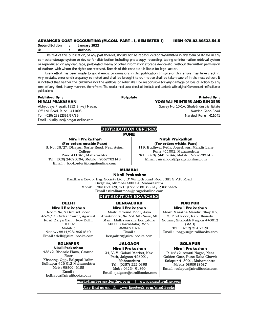 ADVANCED COST ACCOUNTING - Page 3