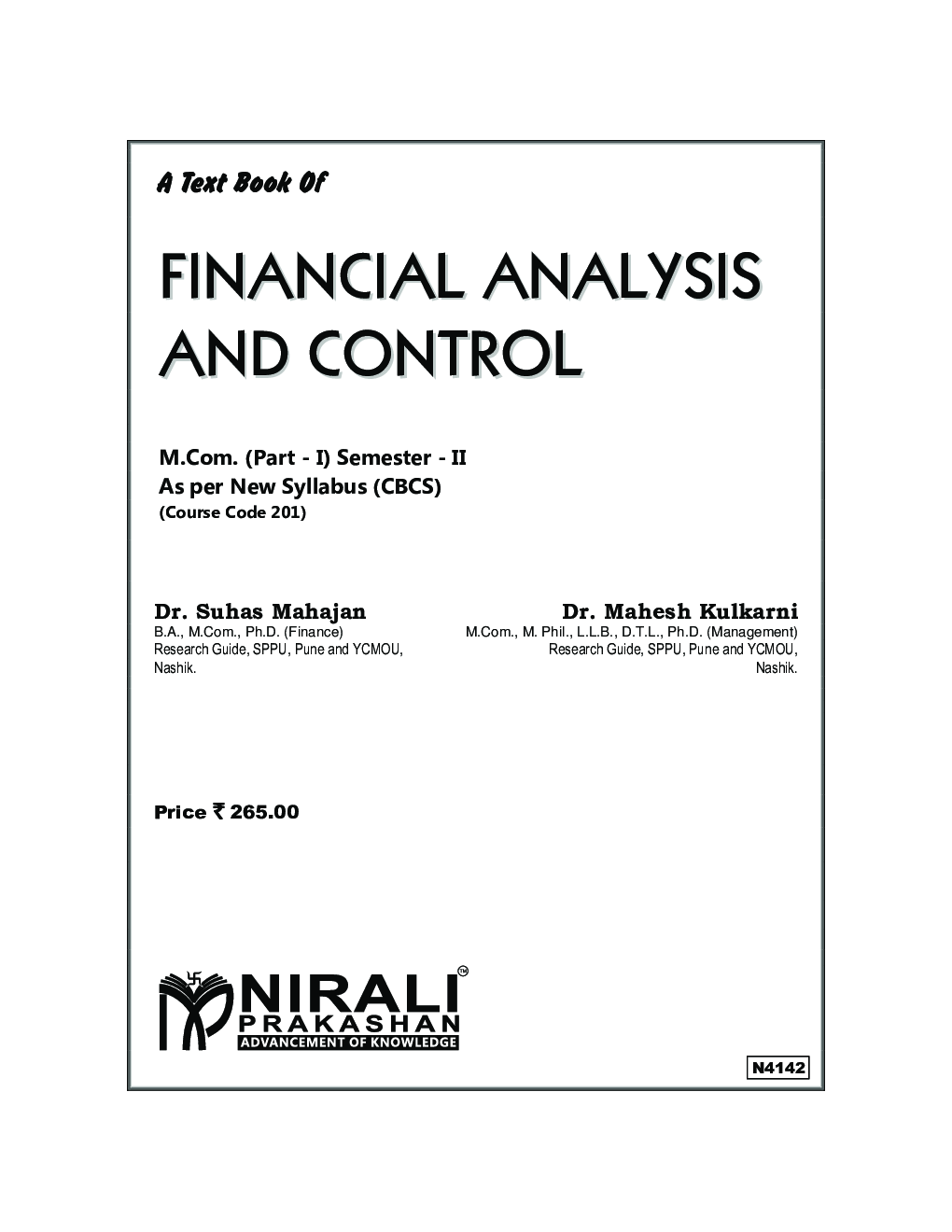 FINANCIAL ANALYSIS AND CONTROL - Page 2