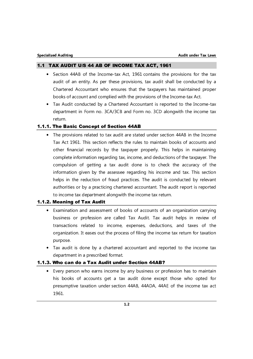 SPECIALIZED AUDITING (ADVANCED ACCOUNTING & TAXATION) - Page 3