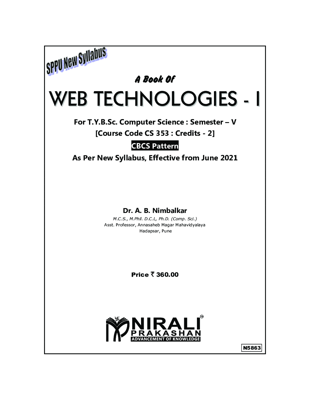 WEB TECHNOLOGY 1 (TYBSC Computer Science : Semester 5) - Page 2