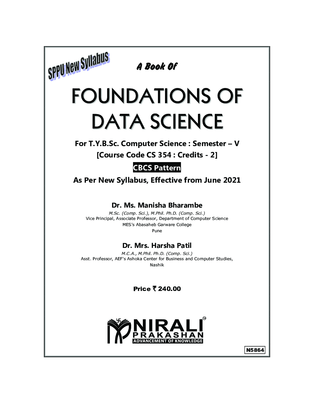 FOUNDATIONS OF DATA SCIENCE (Third Year TY BSc Computer Science Semester 5) - Page 2