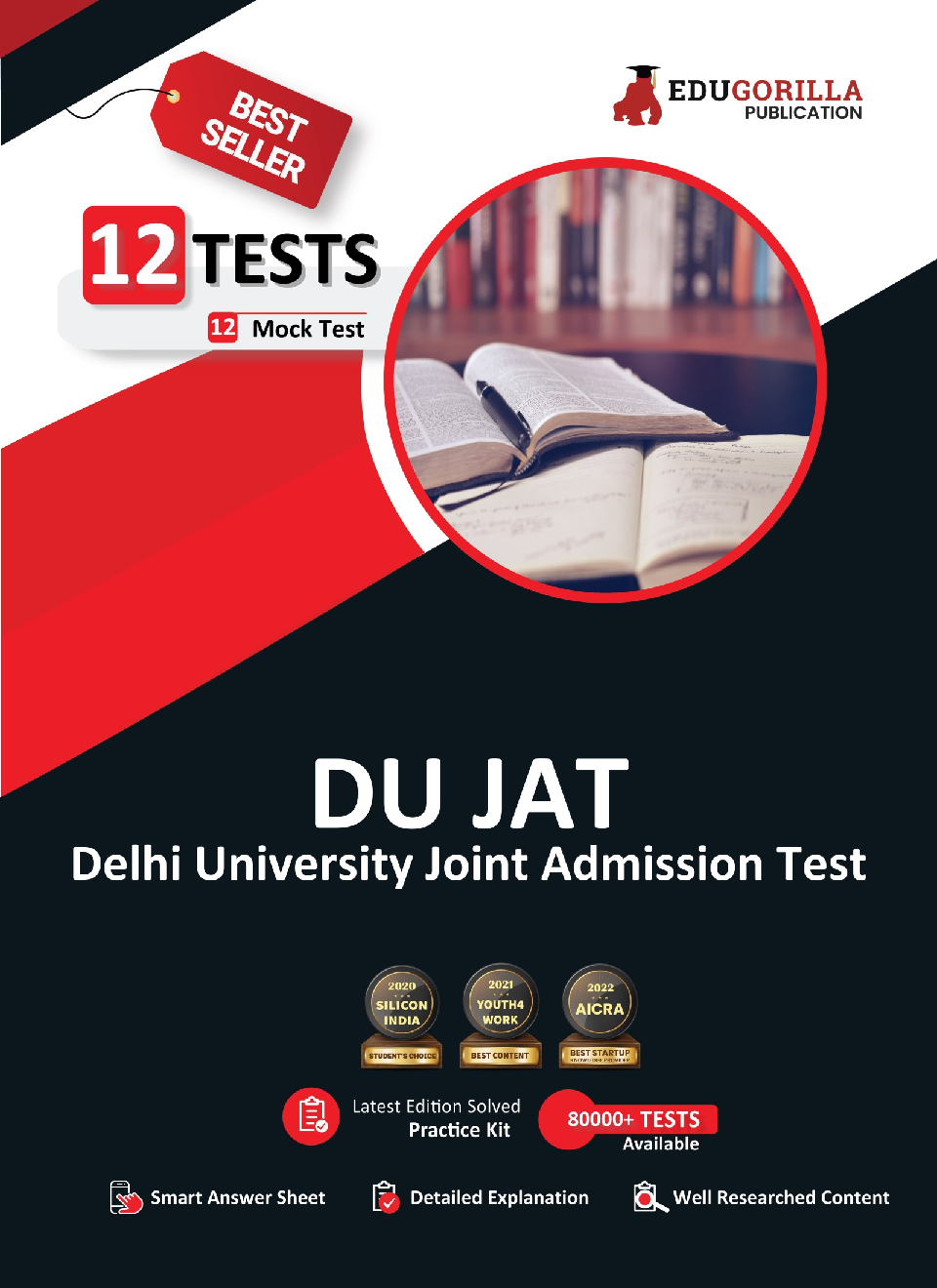 Delhi University Joint Admission Test (DU-JAT) | 12 Full-length Mock Tests (1200+ Solved Questions) | Free Access to Online Tests - Page 1