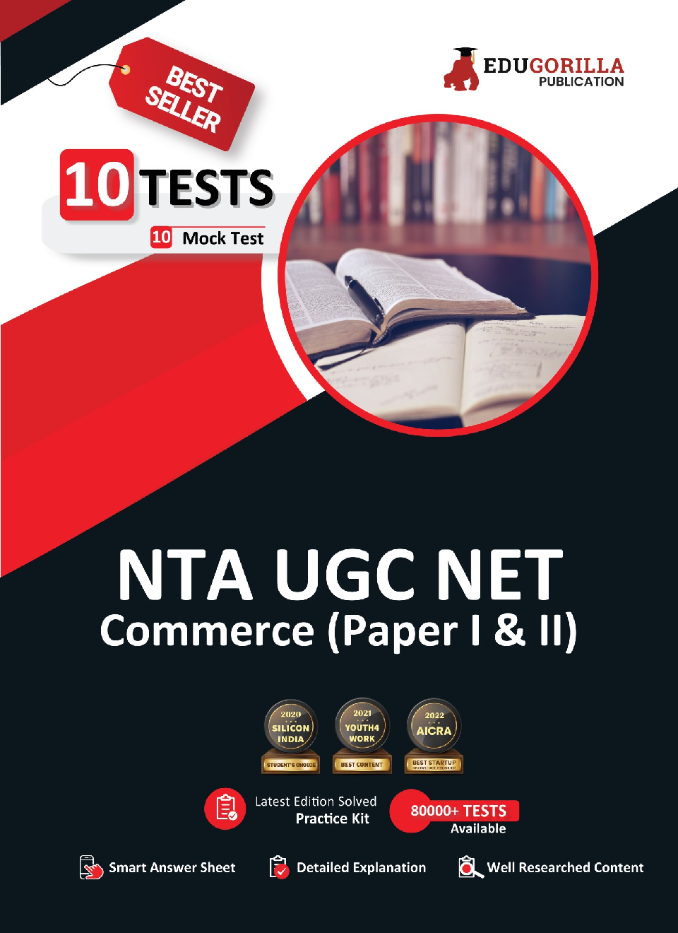 NTA UGC NET/JRF Commerce 2022 (Paper I & II) | Teaching and Research Aptitude | 10 Full-length Mock Tests [Solved 1500+ Questions] | Free Access to Online Tests - Page 1