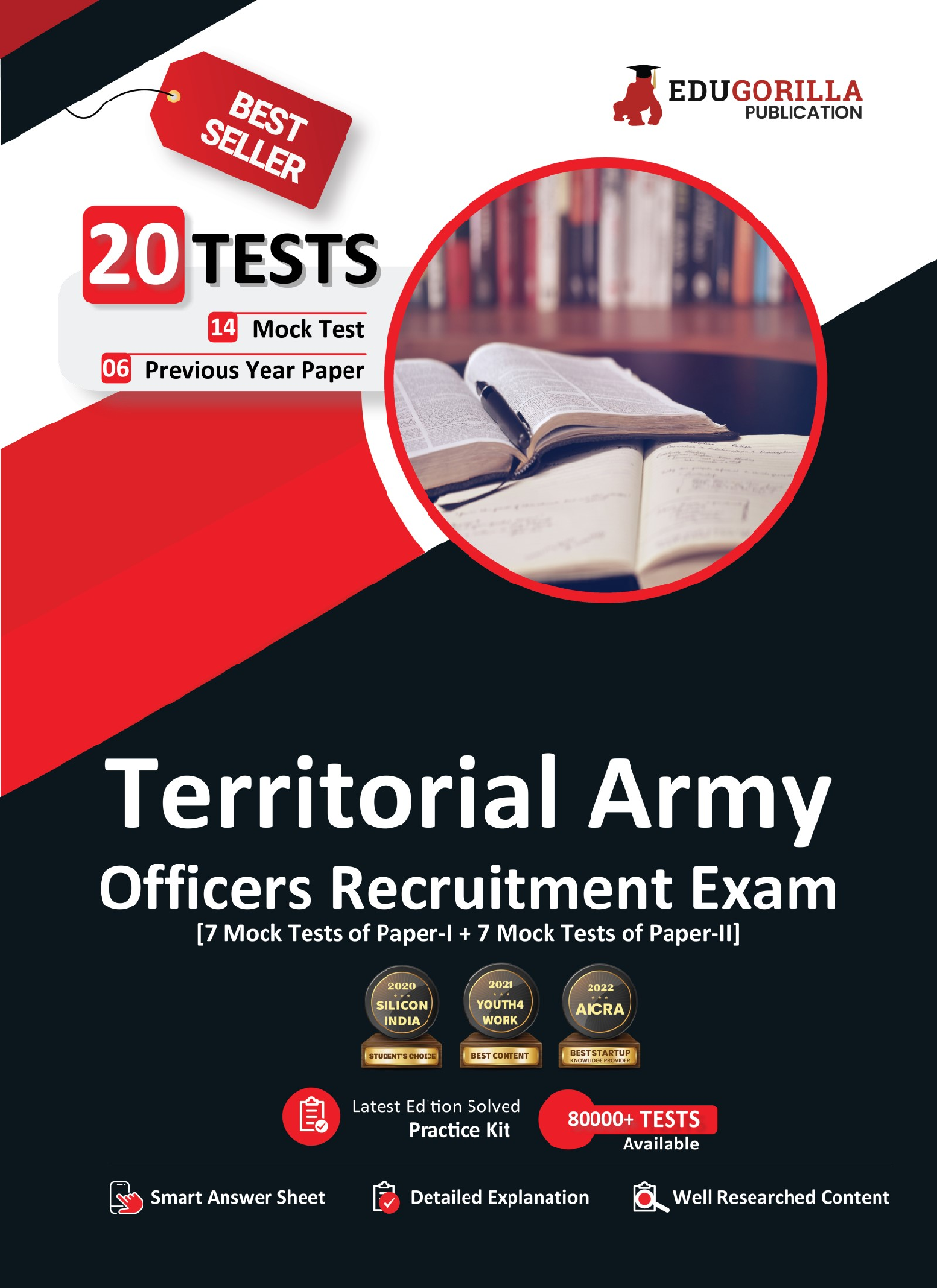 Territorial Army Officers Recruitment Exam 2022 (Paper I & II) | 14 Mock Tests + 6 Previous Year Papers (2000+ Solved Questions) | Free Access to Online Tests - Page 1