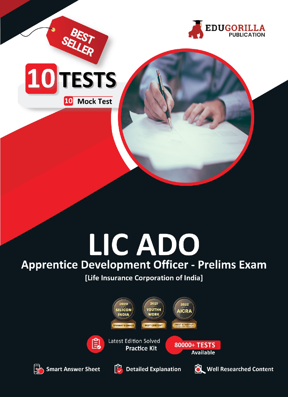 LIC ADO Prelims Exam 2022 | Apprentice Development Officer | 10 Full-length Mock Tests (1000+ Solved Questions) | Free Access to Online Tests - Page 1