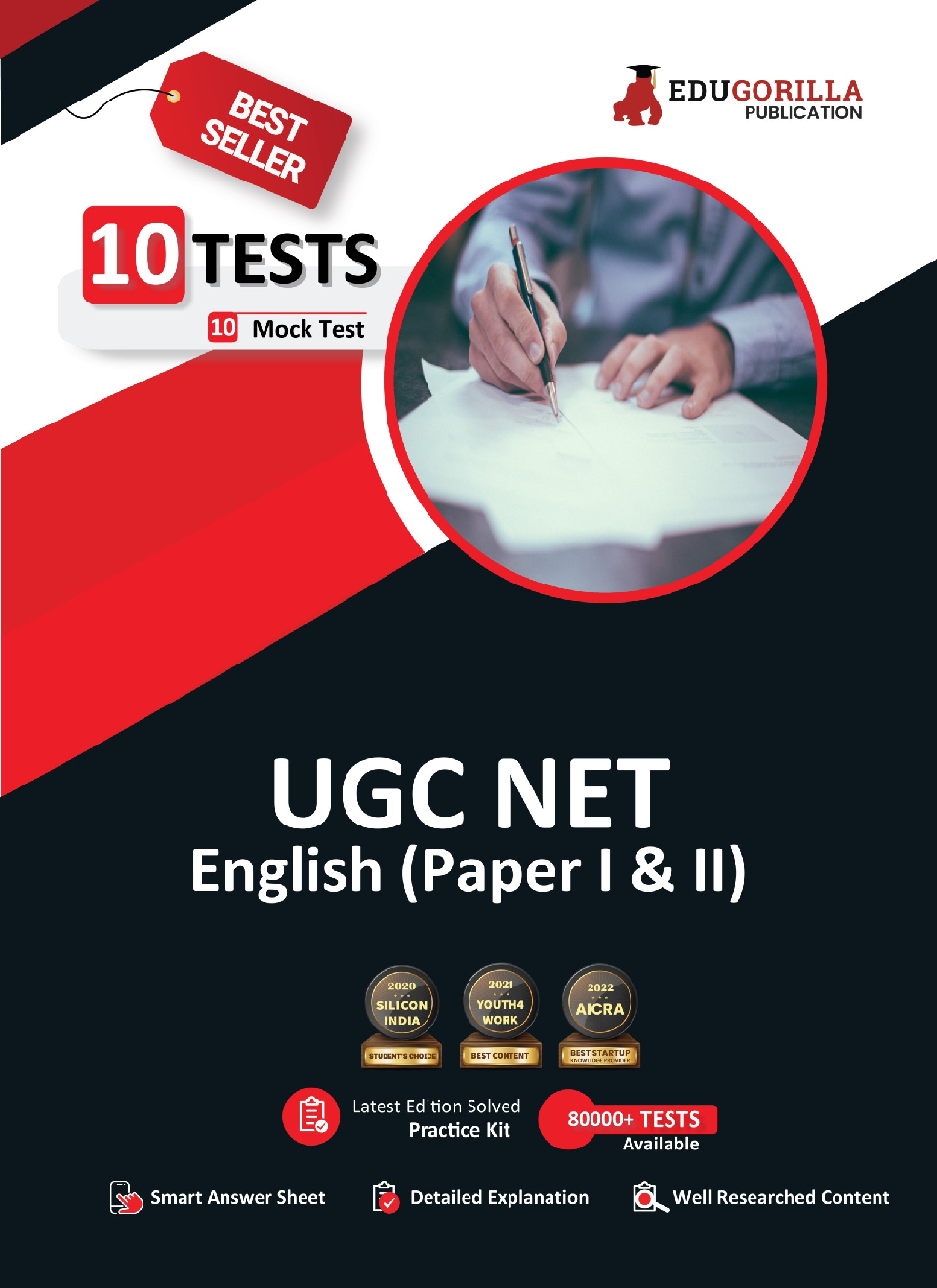 NTA UGC NET/JRF English (Paper I & II) | Teaching and Research Aptitude | 1500+ Solved Questions [10 Full-length Mock Tests] | Free Access to Online Tests - Page 1