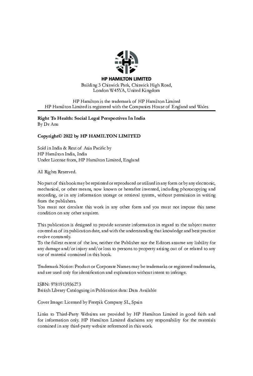 Right to Health: Sociolegal Perspective  - Page 3