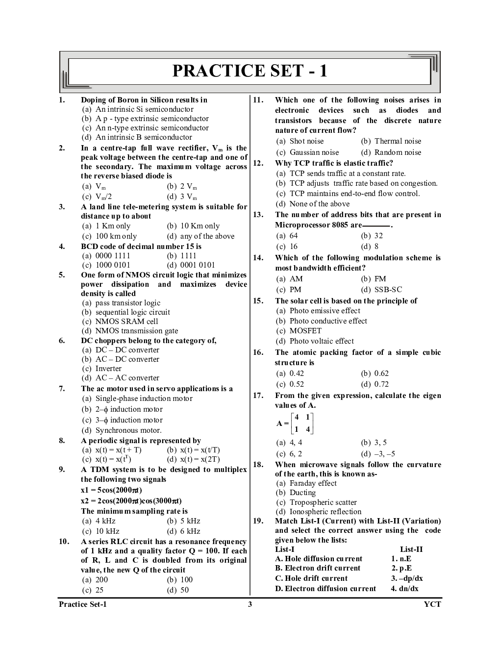 DRDO CEPTAM-10 Tier-II Electronics & Communication Engineering Practice Book 2023-24 - Page 4