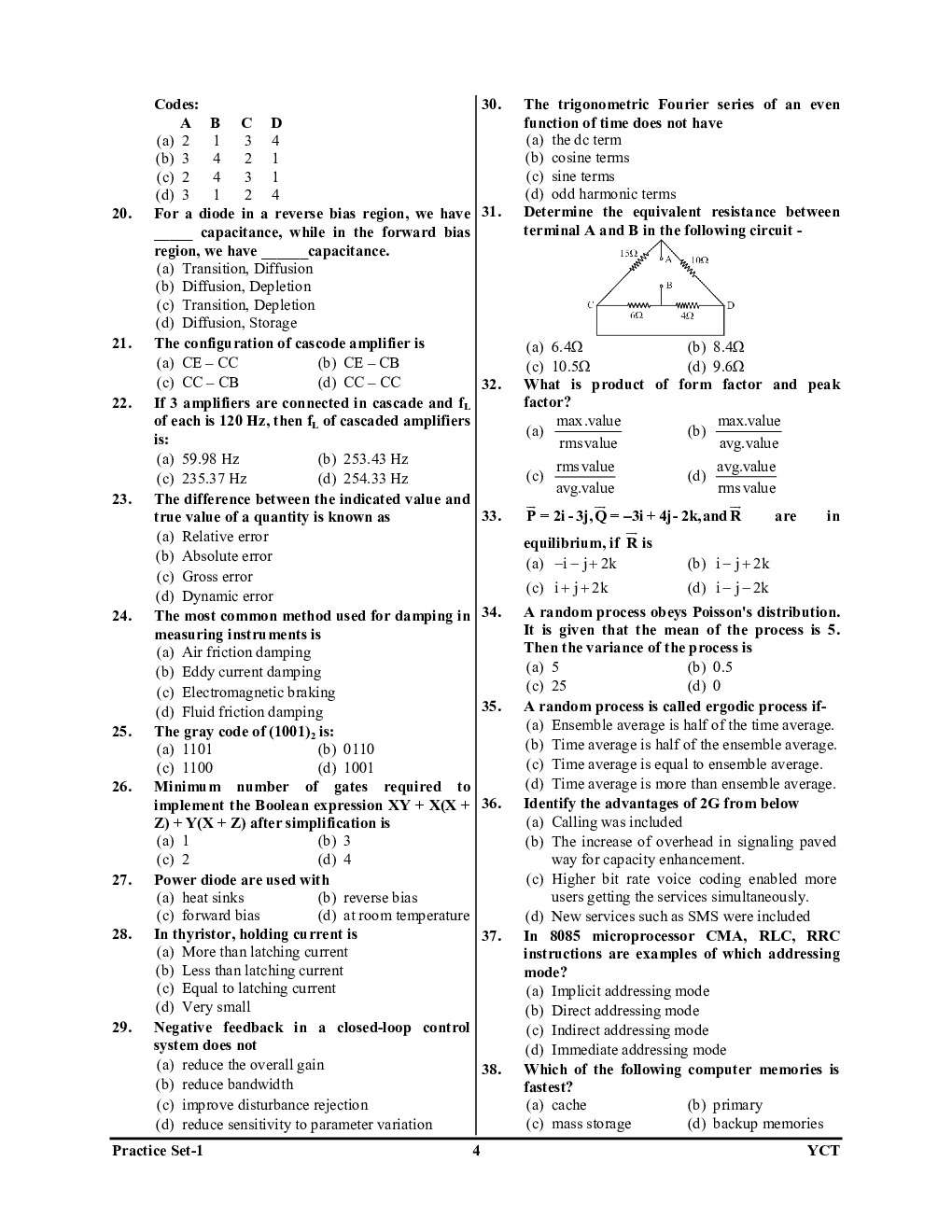 DRDO CEPTAM-10 Tier-II Electronics & Communication Engineering Practice Book 2023-24 - Page 5