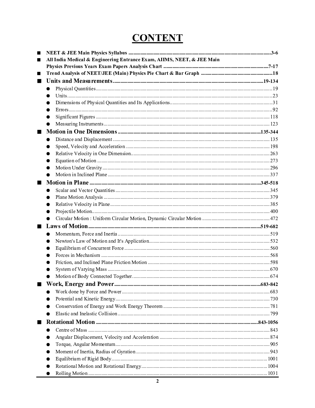 All India NEET/JEE (Main) Mechanics (Physics) Solved Papers - Page 3