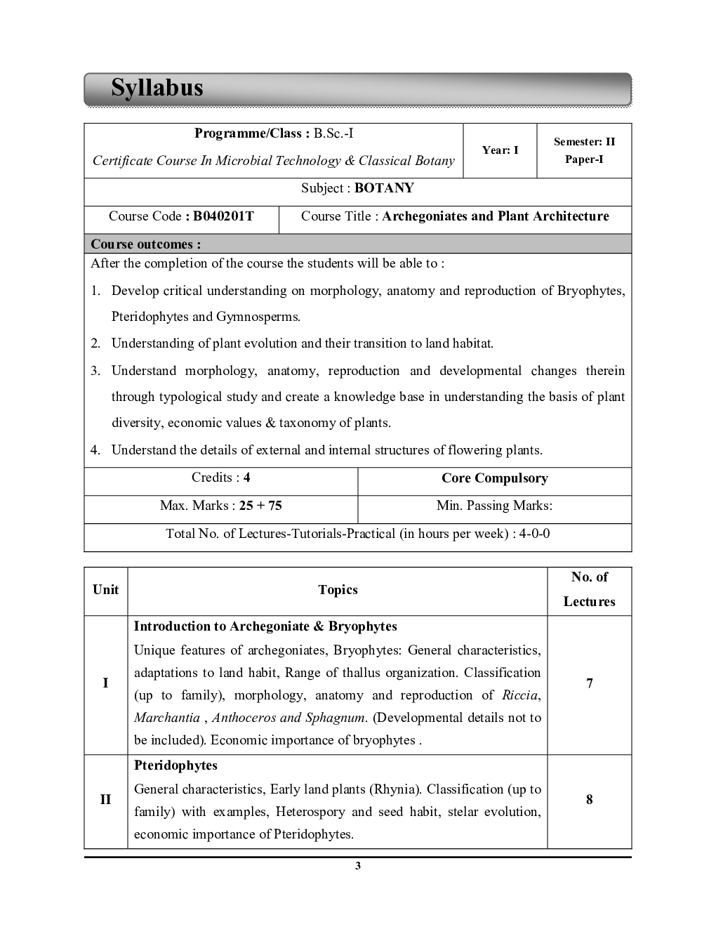 B.Sc. II Semester All University Botany Booster Notes - Page 4