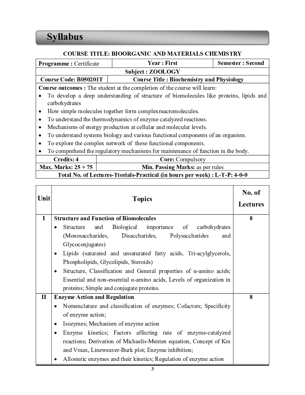 B.Sc. II Semester All University Zoology Booster Notes - Page 4