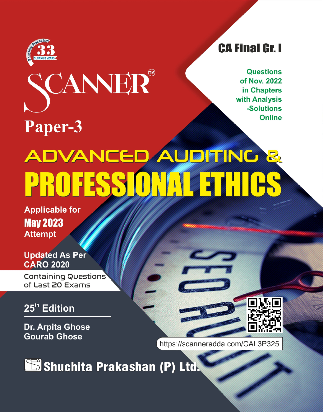Shuchita Scanner CA Final Group - I Paper - 3 Advanced Auditing Professional Ethics (Applicable for May 2023) - Page 1