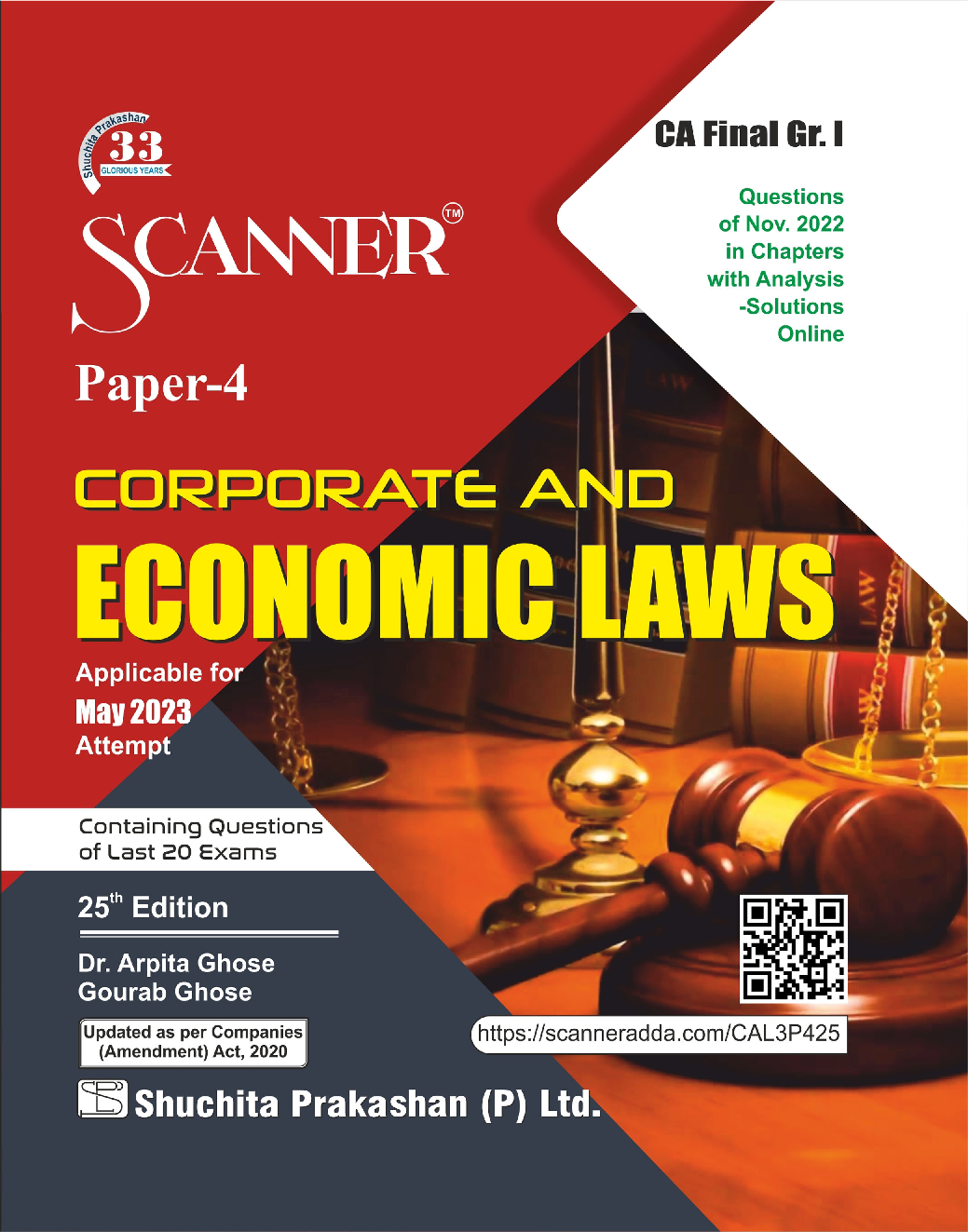 Shuchita Scanner CA Final Group - I Paper - 4 Corporate and Economic Laws (Applicable for May 2023) - Page 1