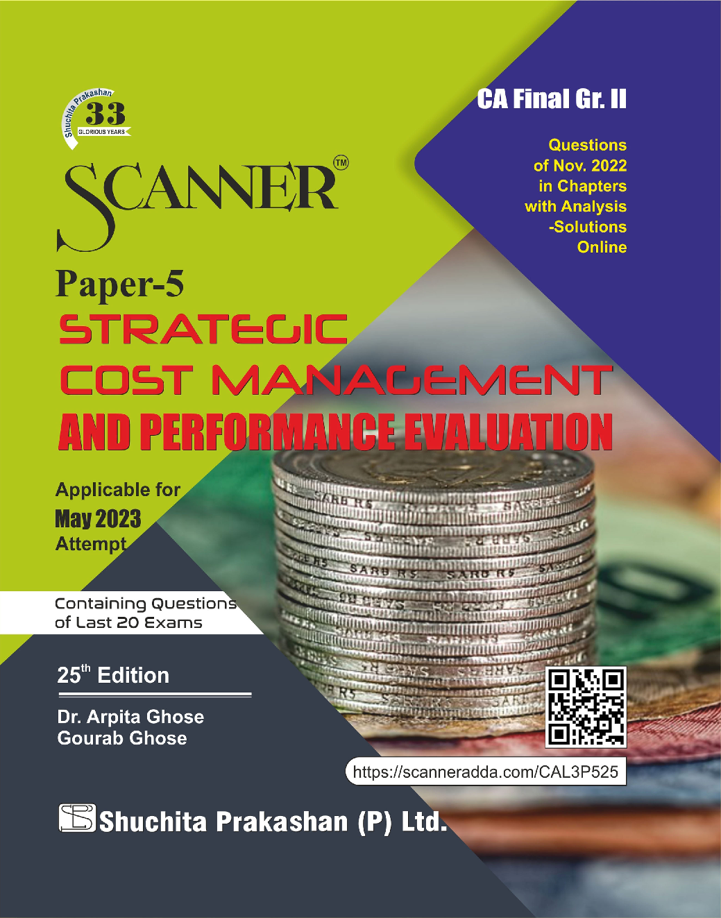 Shuchita Scanner CA Final Group - II Paper - 5 Strategic Cost Management and Performance Evaluation (Applicable for May 2023) - Page 1