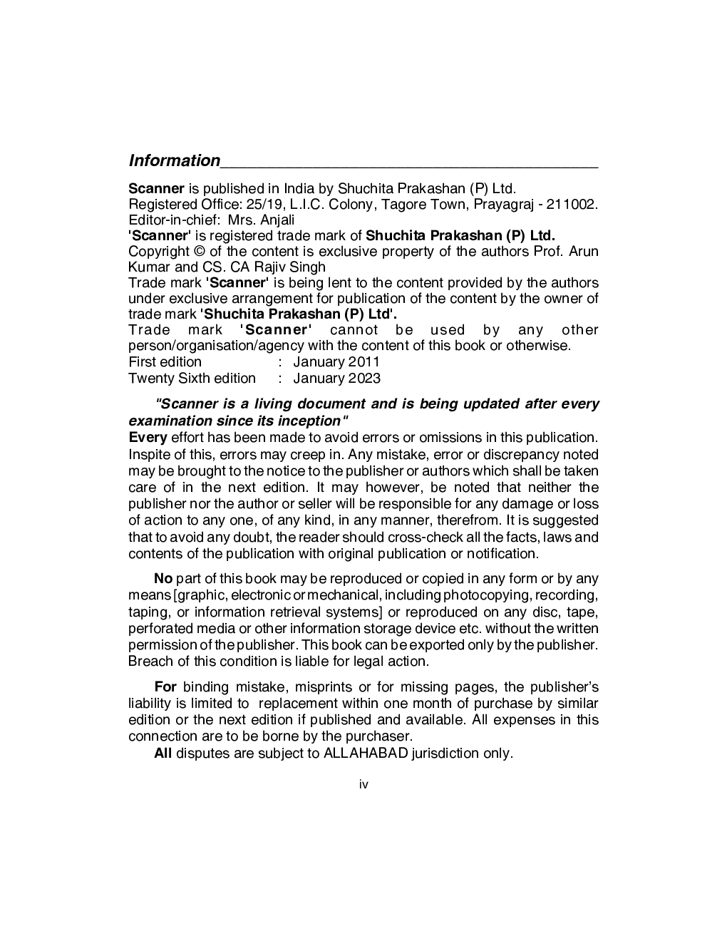 Shuchita Scanner CA Final Group II Paper - 8 Indirect Tax Laws (Assessment Year 2023-24) (Applicable for May 2023) - Page 5