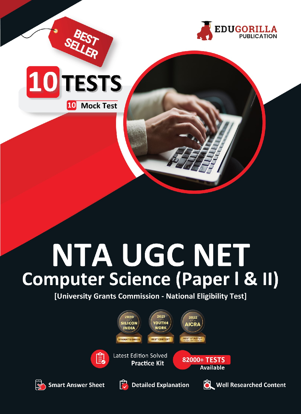 NTA UGC NET/JRF Computer Science Book 2023 : Paper I and II (English Edition) - 10 Full Length Mock Tests (1500 Solved Questions) with Free Access to Online Tests - Page 1