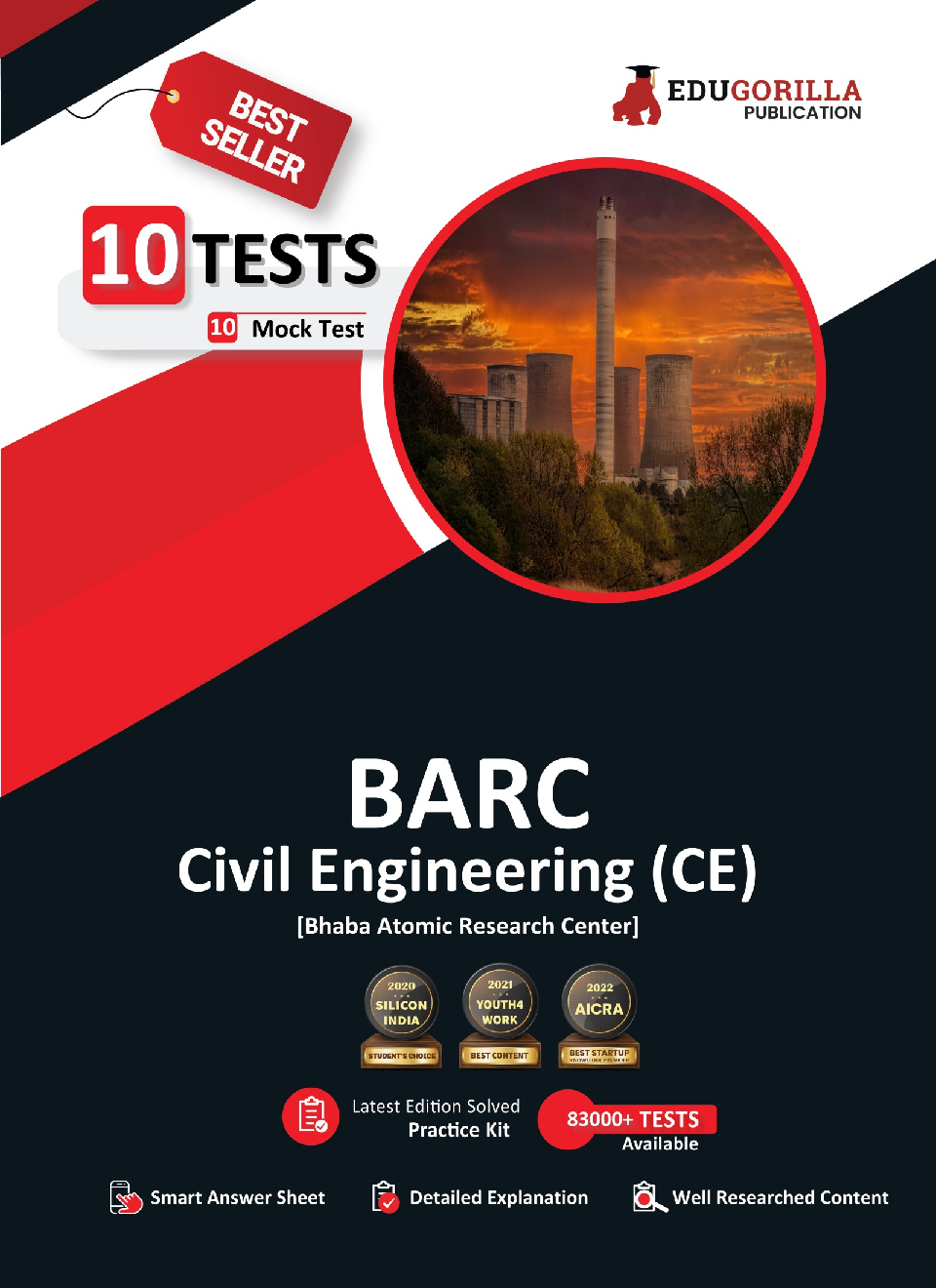 BARC Civil Engineering Exam (CE) 2023 (Bhabha Atomic Research Centre) - 10 Full Length Mock Tests (1000 Solved Questions) with Free Access To Online Tests - Page 1