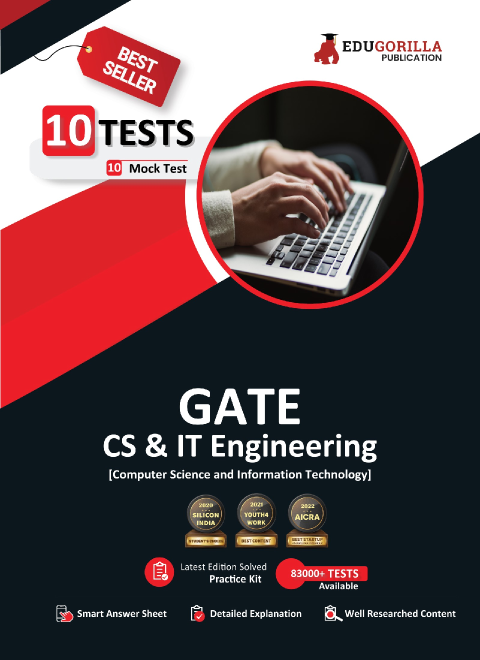 GATE 2023 : Computer Science and Information Technology Book (CS & IT) - 10 Full Length Mock Tests (Solved Objective Questions) with Free Access to Online Tests - Page 1