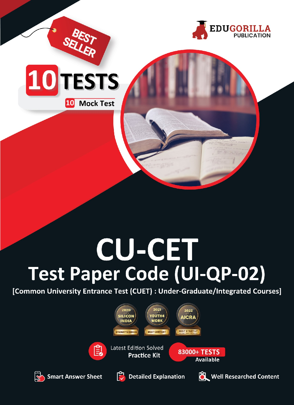 CU-CET/CUET UI Test Paper Code UI-QP-02 (Under-Graduate/Integrated Courses) - Common University Entrance Test - 10 Full Length Mock Tests with Free Access To Online Tests - Page 1