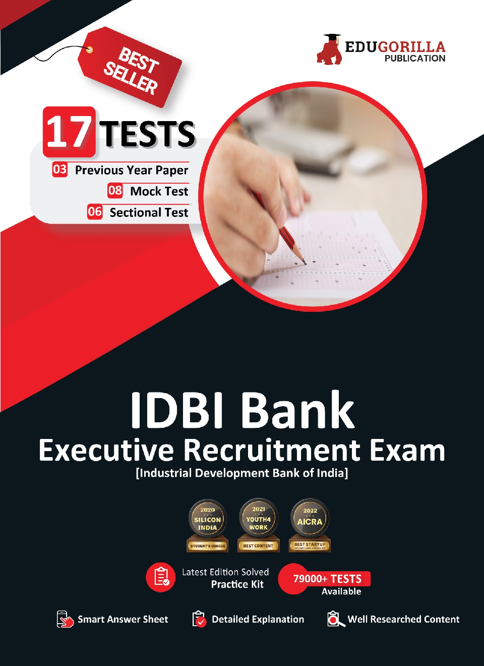 IDBI Executive Book 2023 (English Edition) - 8 Full Length Mock Tests, 6 Sectional Tests and 3 Previous Year Papers (2000 Solved Questions) with Free Access to Online Tests - Page 1
