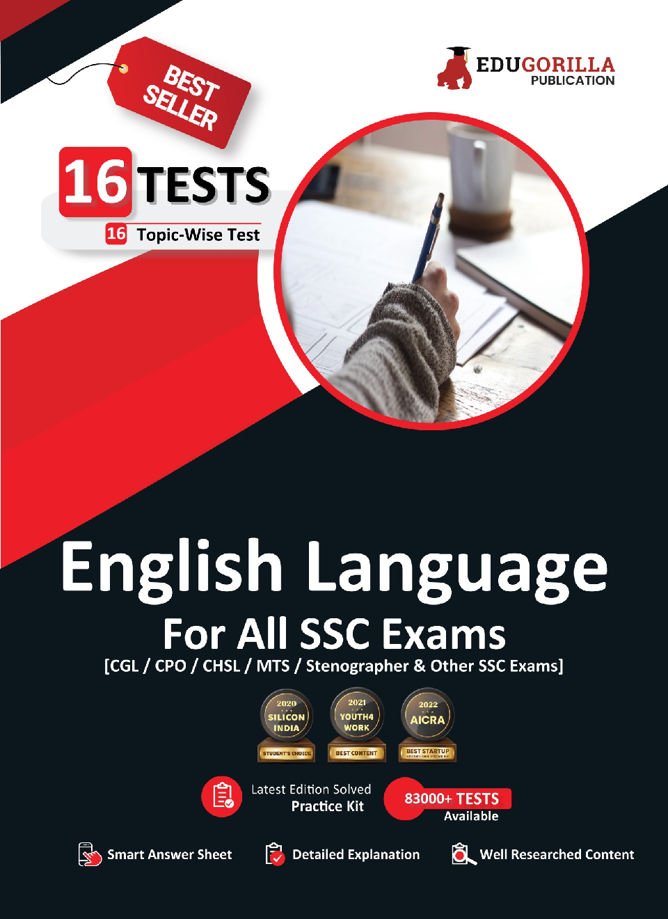 English Language Book For All SSC Exams 2023 (English Edition) - 16 Solved Topic-Wise Tests For SSC CGL, CPO, CHSL, MTS, Stenographer, and Other SSC Exams with Free Access To Online Tests - Page 1
