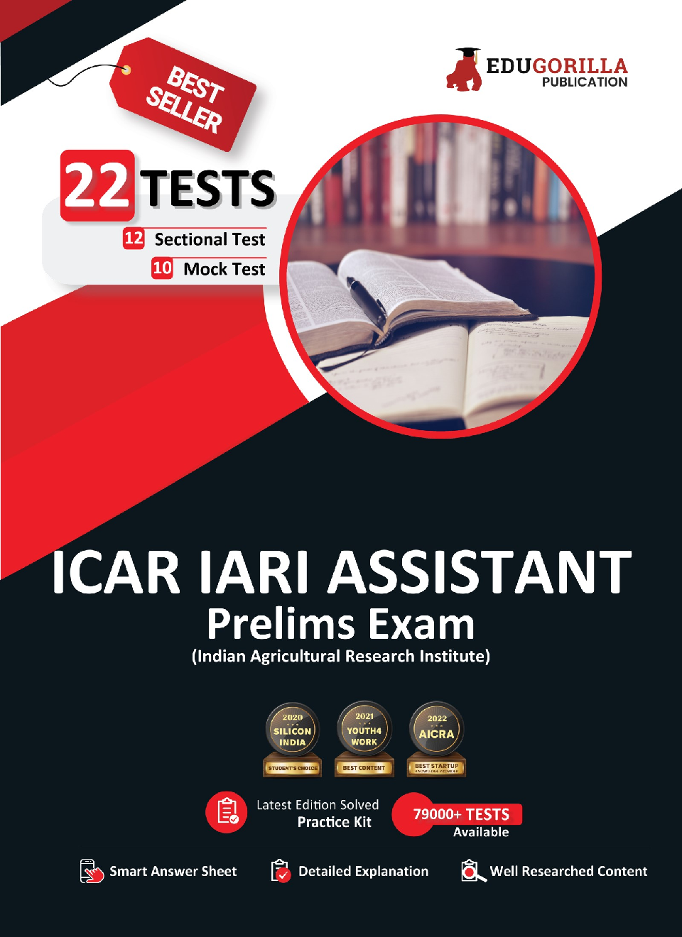 ICAR IARI Assistant Prelims Exam Book 2023 (English Edition) - 10 Full Length Mock Tests and 12 Sectional Tests (1300 Solved Questions) with Free Access to Online Tests - Page 1