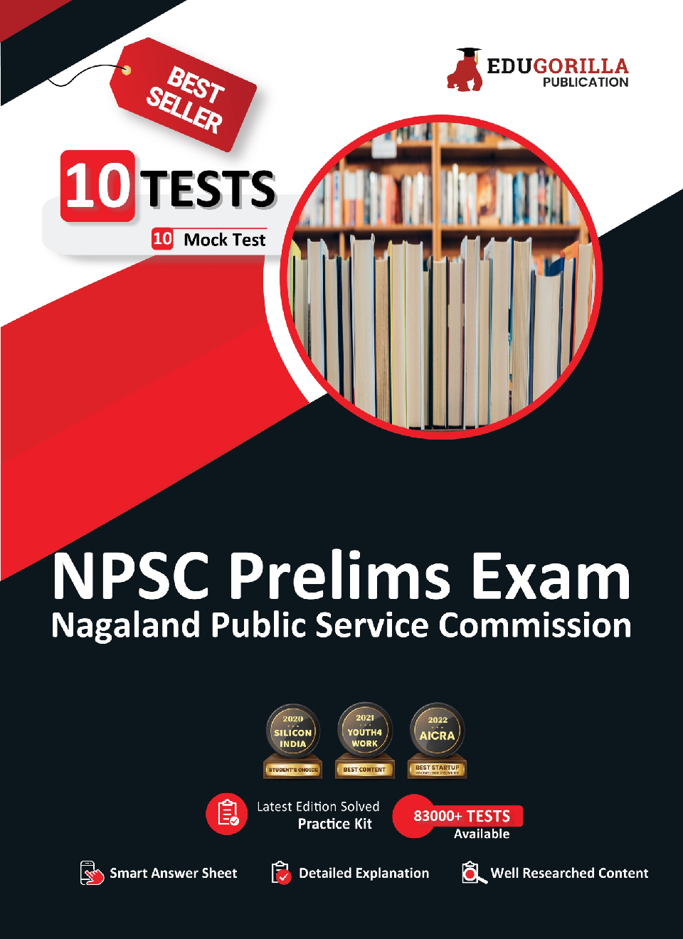 NPSC Prelims Exam 2023 (Paper-1) - Nagaland Public Service Commission - 10 Full Length Mock Tests (2000 Solved Questions) with Free Access to Online Tests - Page 1