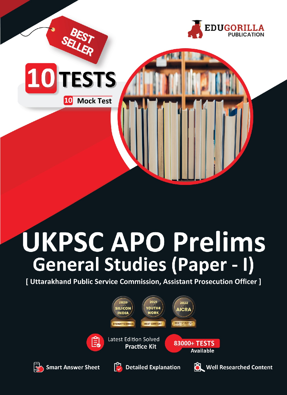 UKPSC APO Prelims Assistant Prosecution Officer (Paper - 1) Book 2023 (English Edition) - 10 Full Length Mock Tests (1000 Solved Questions) with Free Access to Online Tests - Page 1
