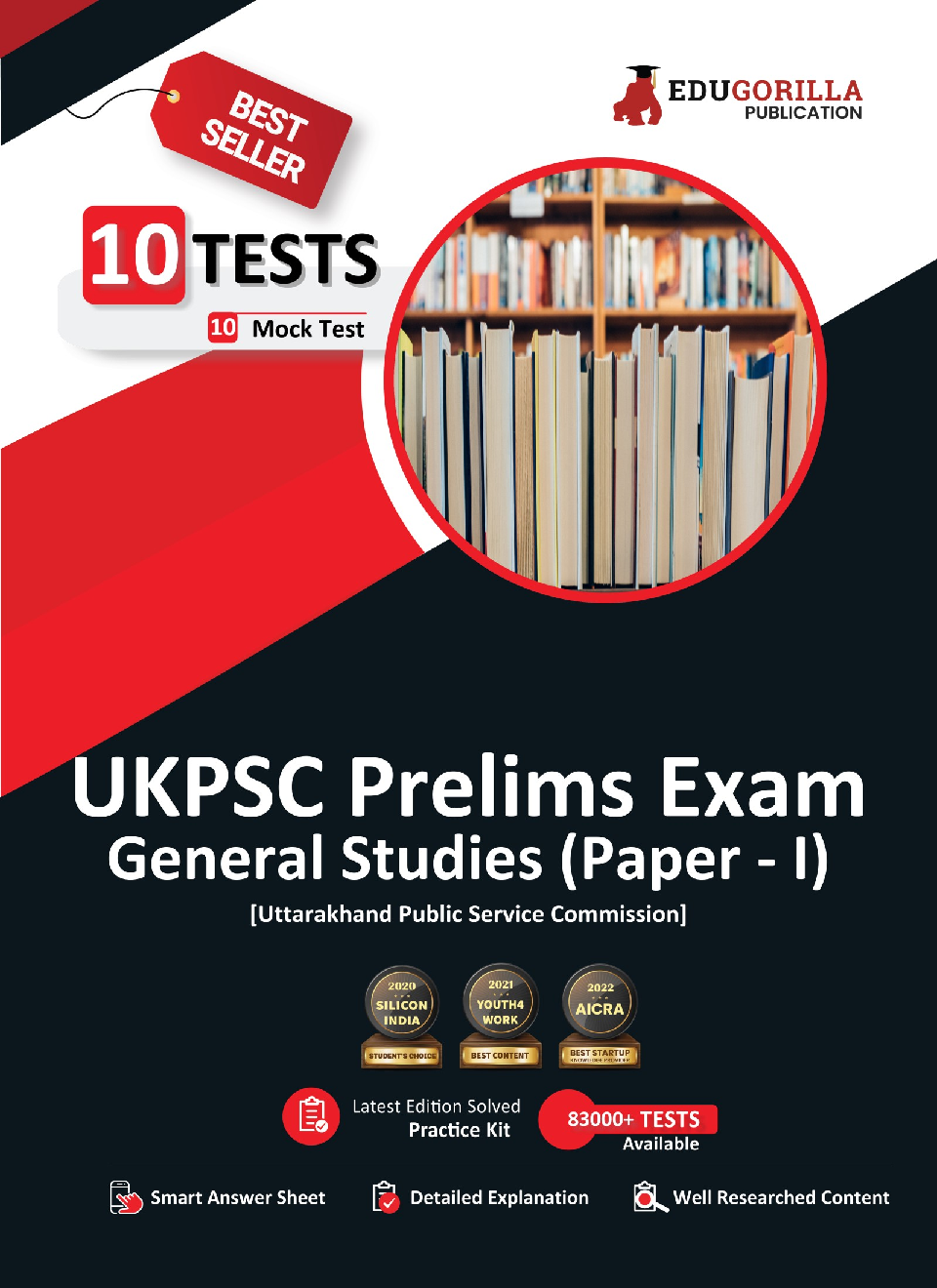 UKPSC Prelims Exam Paper 1 : General Studies Book 2023 (English Edition) - 10 Mock Tests (1500 Solved Objective Questions) with Free Access To Online Tests - Page 1