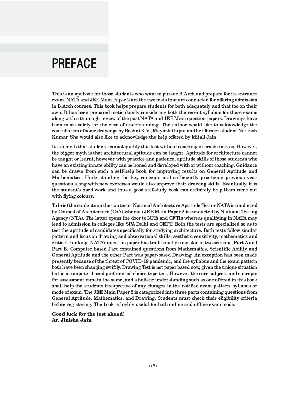 NATA JEE Main and other B.Arch. Entrance Guide 2023 by Ar. Jinisha Jain - Page 4