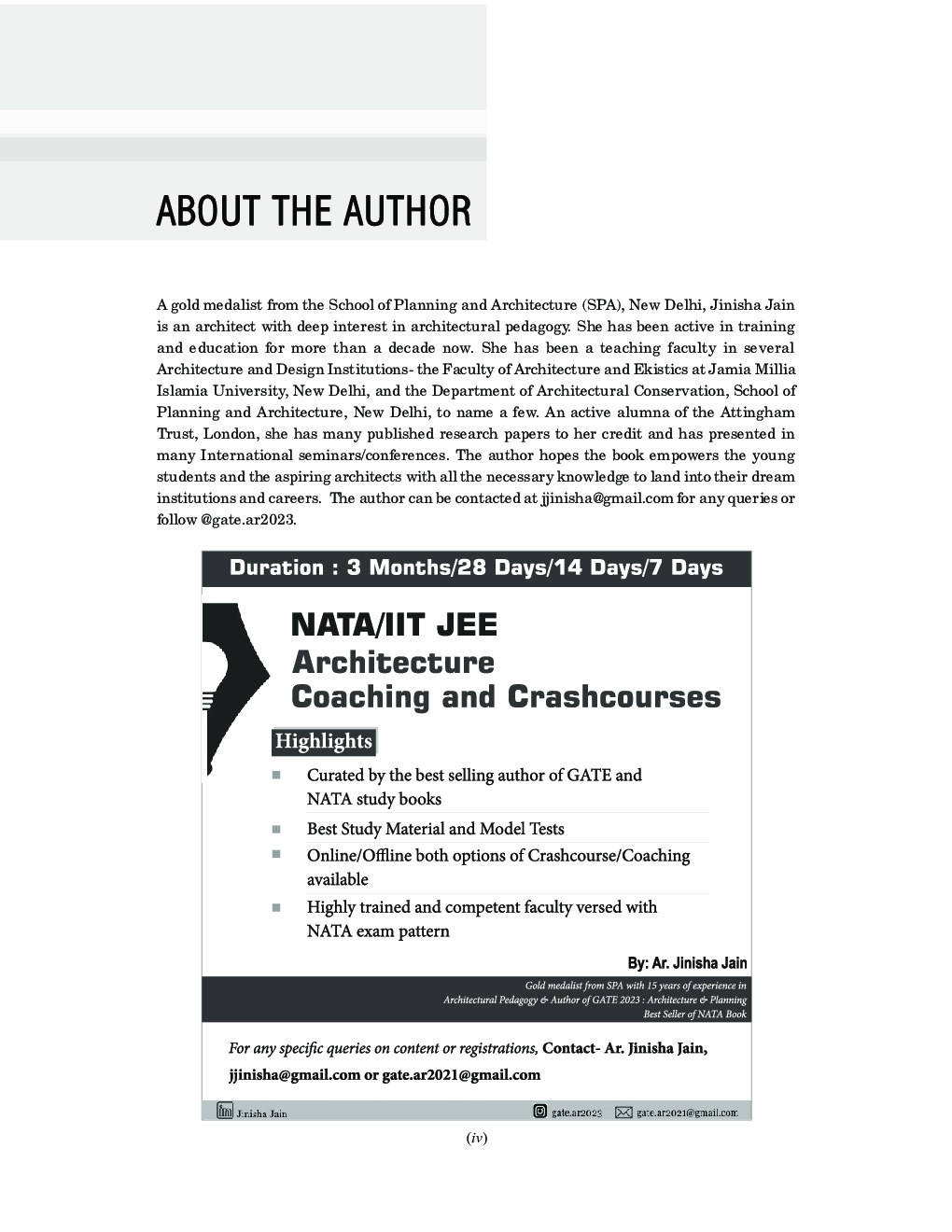 NATA JEE Main and other B.Arch. Entrance Guide 2023 by Ar. Jinisha Jain - Page 5