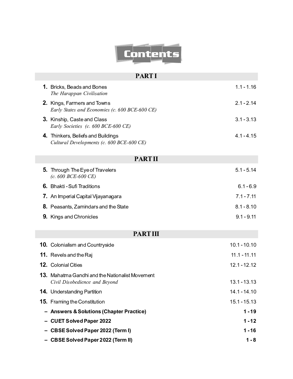 Board plus CUET 2023 CL Master Series - CBSE Study Guide - Class 12 - History - Page 3