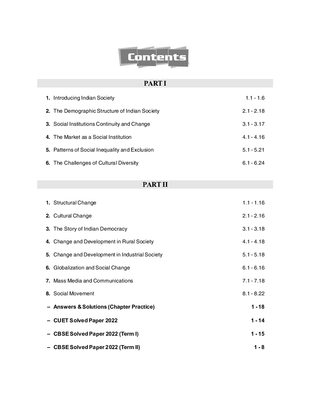 Board plus CUET 2023 CL Master Series - CBSE Study Guide - Class 12 - Sociology - Page 4