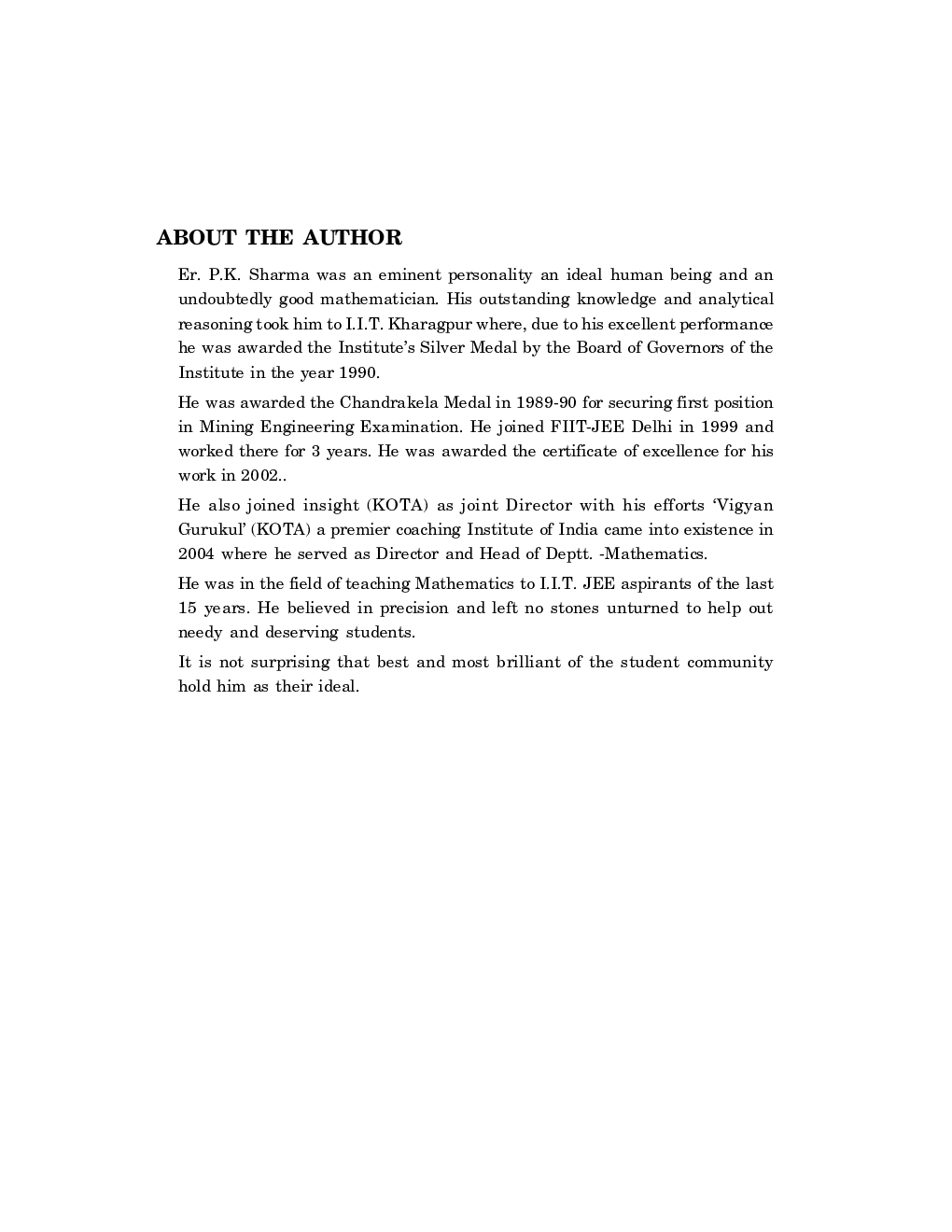 IIT JEE 2023 Main & Advanced - Objective Mathematics by Er. Purushottam Kumar Sharma, Er. Brijesh Sharma - Page 4