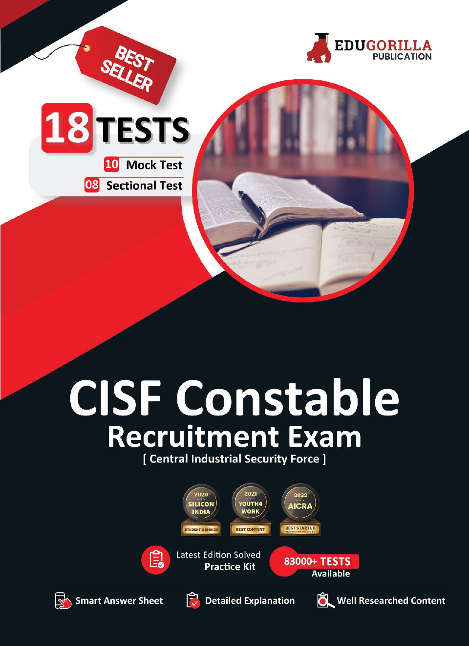 CISF Constable Recruitment Exam 2023 (English Edition) - 10 Full Length Mock Tests and 8 Sectional Tests (1500 Solved Objective Questions) with Free Access to Online Tests - Page 1