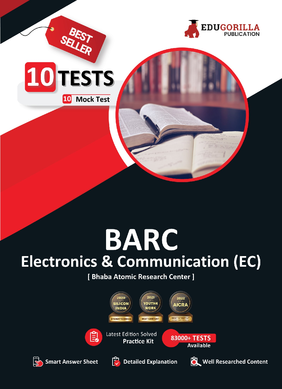 BARC Electronics and Communication (EC) Exam 2023 (Bhabha Atomic Research Centre) - 10 Full Length Mock Tests (1000 Solved Questions) with Free Access To Online Tests - Page 1