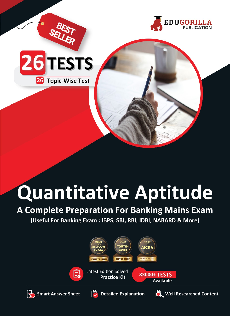 Quantitative Aptitude For Banking Mains Exam 2023 (English Edition) - 26 Solved Topic-wise Tests For SBI/IBPS/RBI/IDBI Bank/Nabard/Clerk/PO/Competitive Exams with Free Access to Online Tests - Page 1