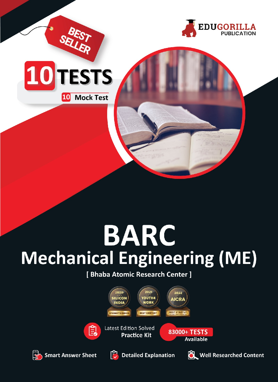 BARC Mechanical Engineering (ME) Exam 2023 (Bhabha Atomic Research Centre) - 10 Full Length Mock Tests (1000 Solved Questions) with Free Access To Online Tests - Page 1