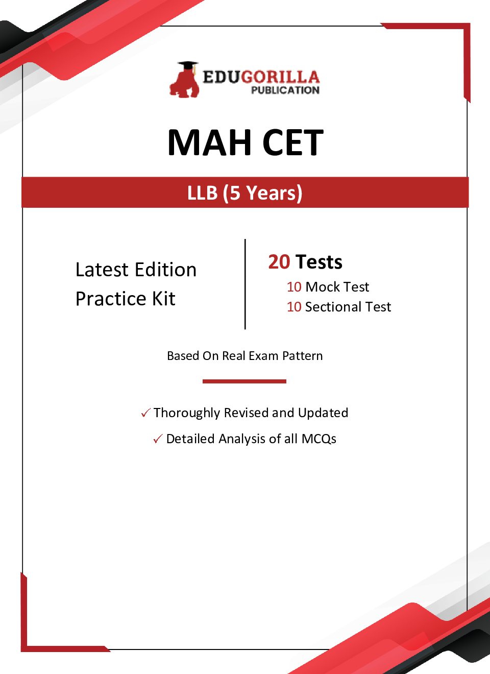 MAH CET LLB 5 Years (Integrated Course) Exam 2023 - 10 Full Length Mock Tests and 10 Sectional Tests (1800 Solved Objective Questions) with Free Access to Online Tests - Page 3
