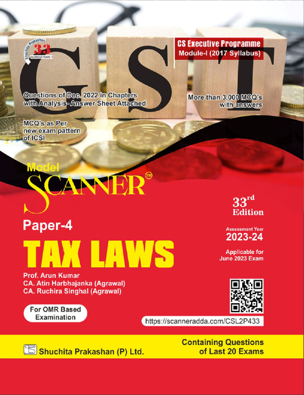 Shuchita Scanner CS Executive Programme Module - I (2017 Syllabus) Paper -4 Tax Laws - Page 1