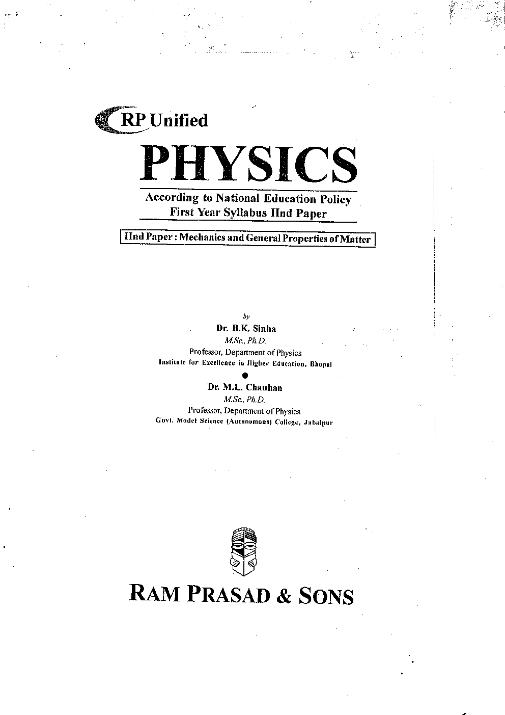 Physics Mechanics And General Properties Of Matter (First Year : Minor) - Page 3