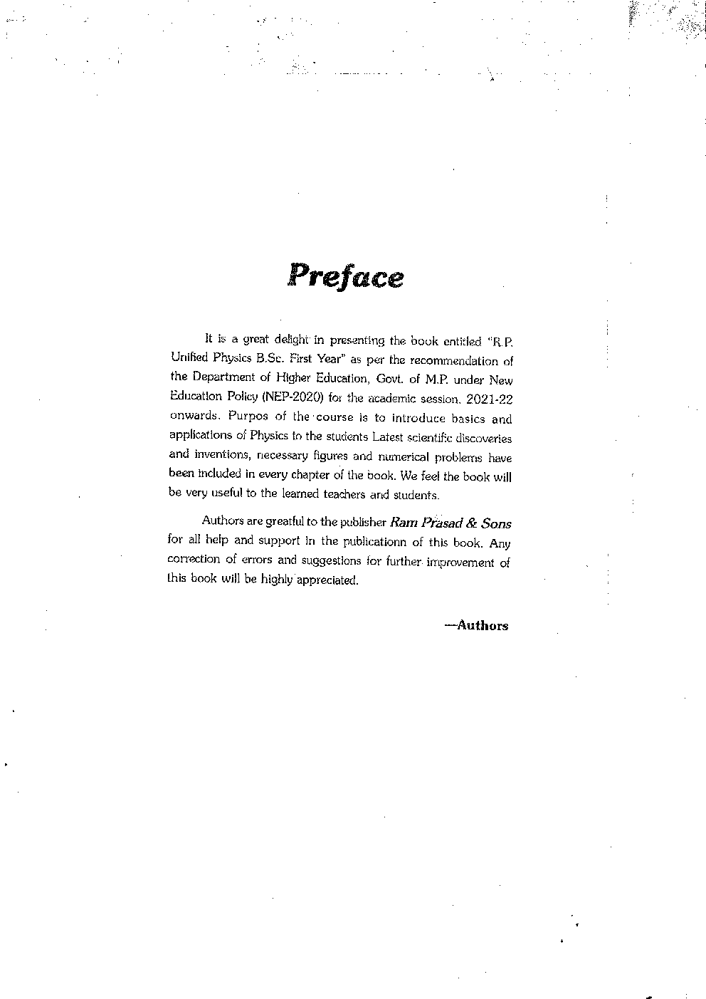 Physics Mechanics And General Properties Of Matter (First Year : Minor) - Page 5