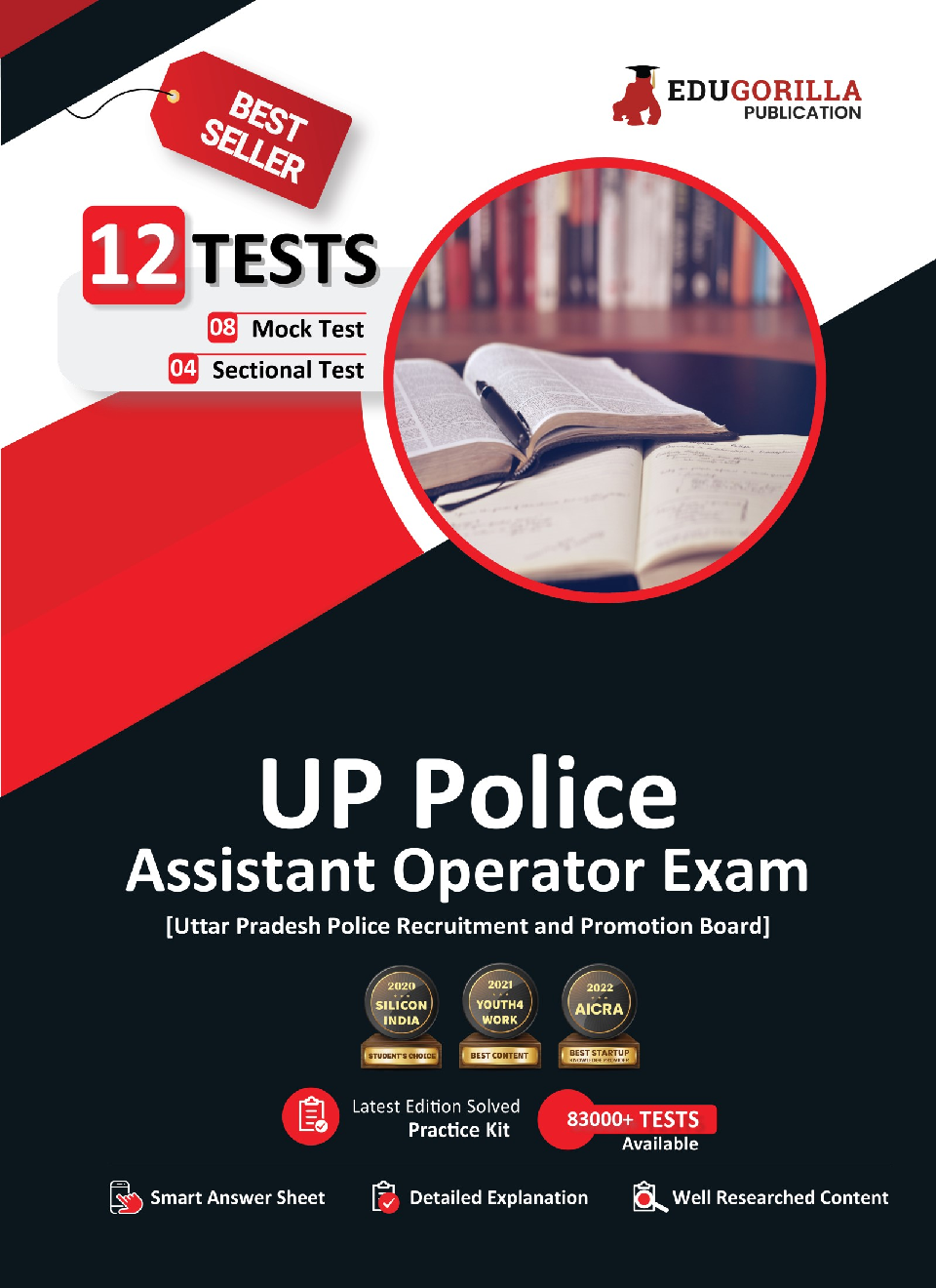 UP Police Assistant Operator Exam Preparation Book 2023 (English Edition) - 8 Full Length Mock Tests and 4 Sectional Tests (1800 Solved Questions) with Free Access to Online Tests - Page 1
