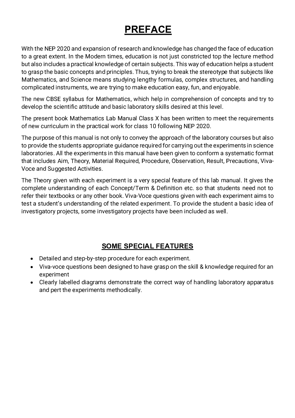 Mathematics Lab Manual Class X | According to the latest CBSE syllabus and other State Boards following the CBSE curriculum - Page 4