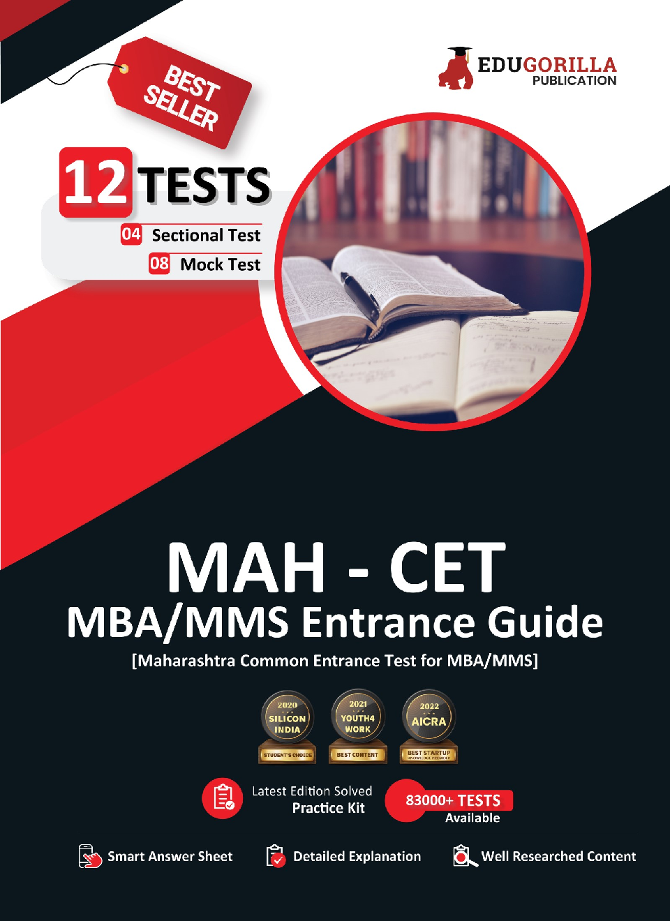 MAH CET MBA/MMS Entrance Guide Book 2023 - 8 Full Length Mock Tests and 4 Sectional Tests (2200 Solved Objective Questions) with Free Access to Online Tests - Page 1