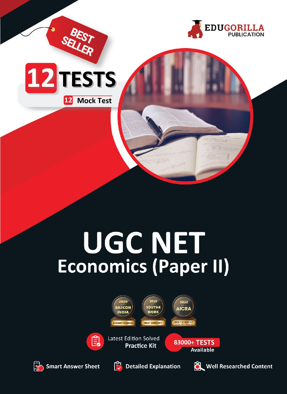 NTA UGC NET/JRF Economics Book 2023 - Concerned Subject : Paper II (English Edition) - 12 Mock Tests (1200 Solved Questions) with Free Access to Online Tests - Page 1