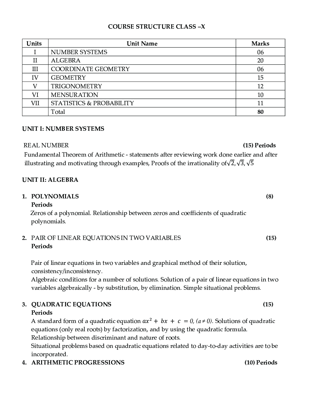 CBSE Class X - Mathematics Sample Paper Book | 12 +1 Sample Paper | According to the latest syllabus prescribed by CBSE - Page 5