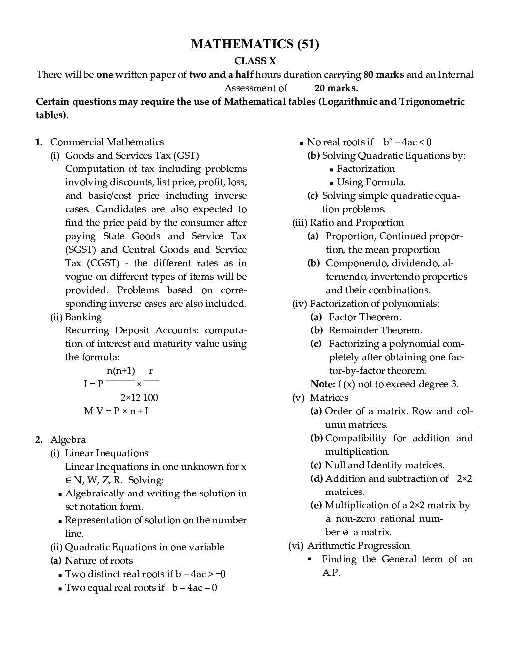 ICSE Class X - Mathematics Sample Paper Book | 12 +1 Sample Paper | According to the latest syllabus prescribed by CISCE - Page 5