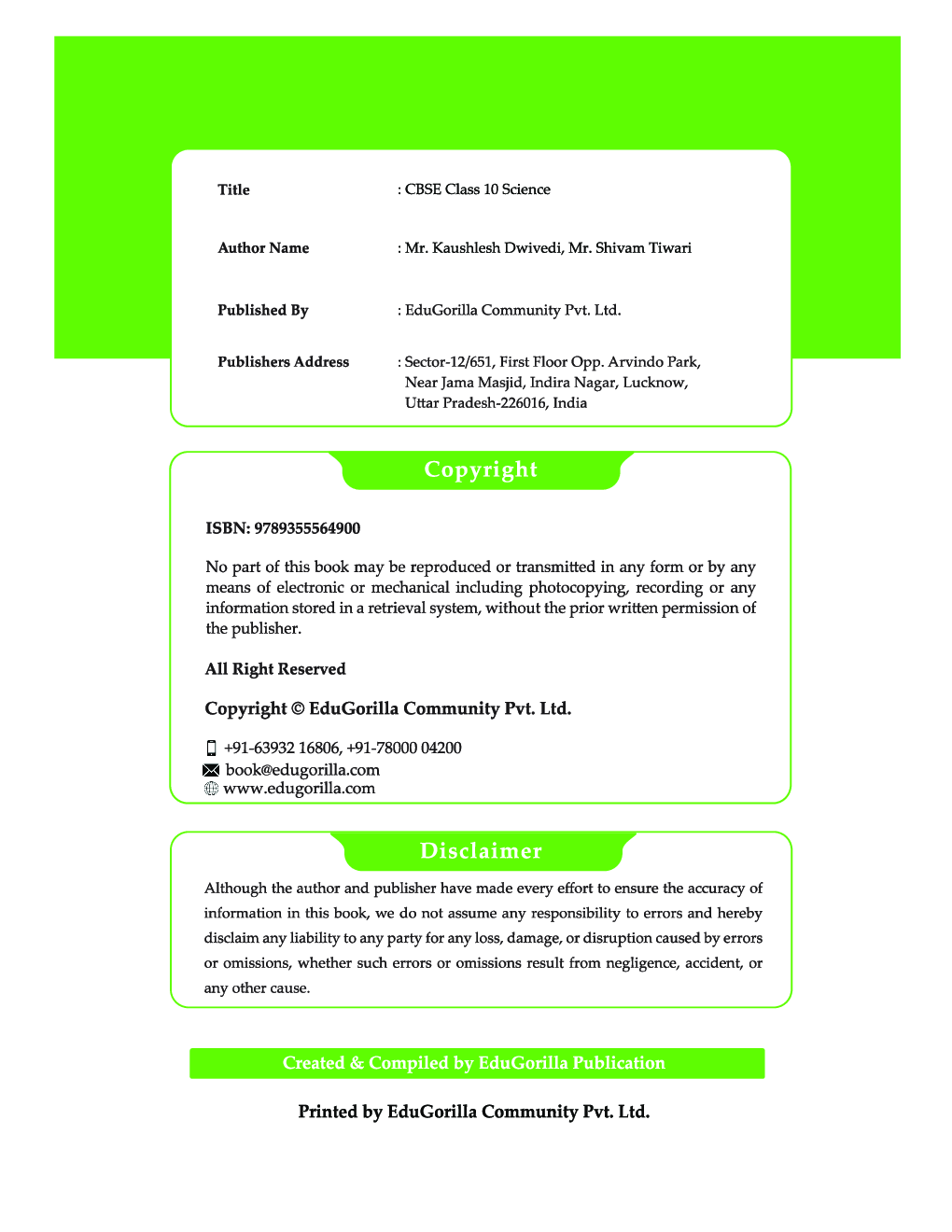 CBSE Class X - Science Sample Paper Book | 12 +1 Sample Paper | According to the latest syllabus prescribed by CBSE - Page 3